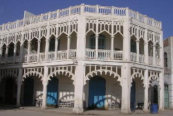 Foto di un palazzo in architettura turc a Massawa