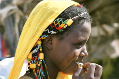 Foto di un giovane ragazza begia